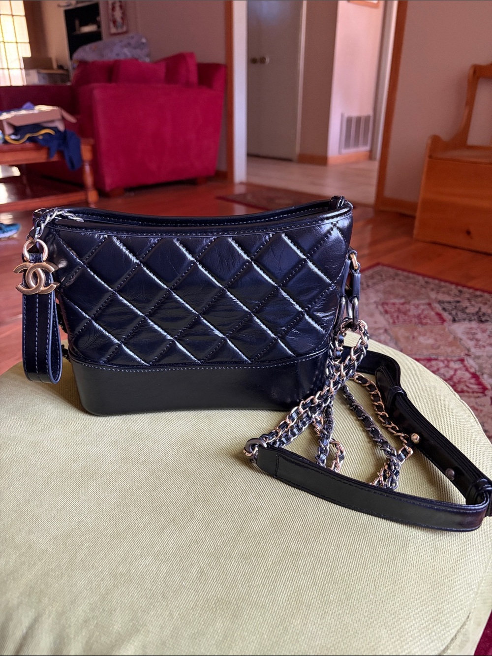 Quilted leather bag
